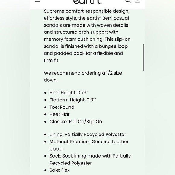 Earth Origins Nellie Persian Blue Leather Mary Jane Sandals Women’s 9W - Picture 9 of 9